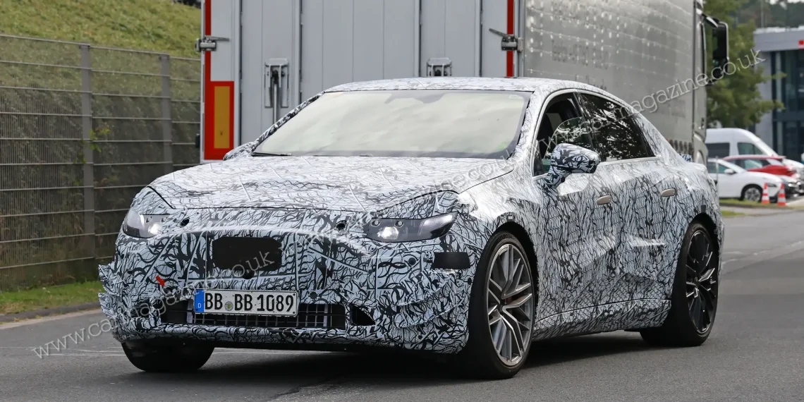 Mercedes C-Class EV Spotted Testing in the Alps