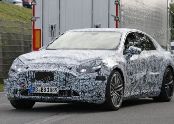 Mercedes C-Class EV Spotted Testing in the Alps