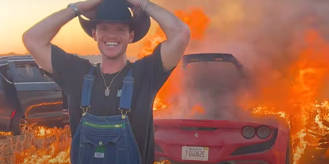 YouTuber Cody Detwiler Arrested for Tax Evasion and Ferrari Destruction